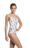 Kristy in Botanical Print with Mesh - AW1021BT