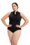 Zip Front with Flora Print - AW1062FA