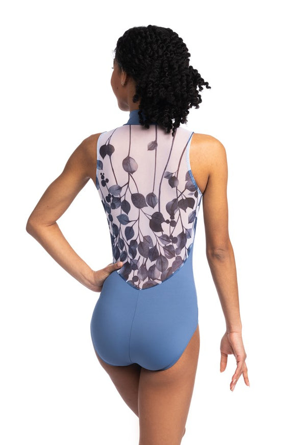 Zip Front with Falling Leaves Print - AW1062FL