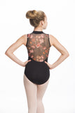 Girls Zip Front with Rose Bouquet Print - AW1062RB G