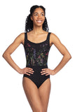 Amelia with Dreamy Floral Print - AW1109DR