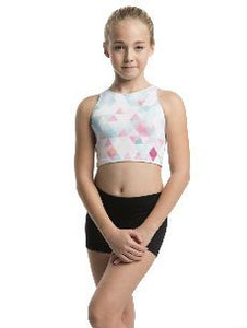 Girls Sleeveless Crop Top Triangle - AW321TR GPrint