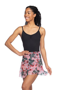 15" Wrap Skirt in Summer Strawberry Print Mesh - AW501SS
