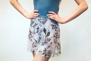 Girls 13" Wrap Skirt in Vintage Botanical Print - AW501VB G