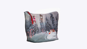 Makeup Bag in Pink Nutcracker Print - AW901NU